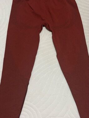 Gymshark Seamless Ribbed Leggings - Rust